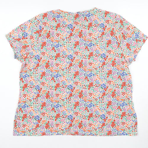 Marks and Spencer Women's Multicoloured Floral Top, Size 22