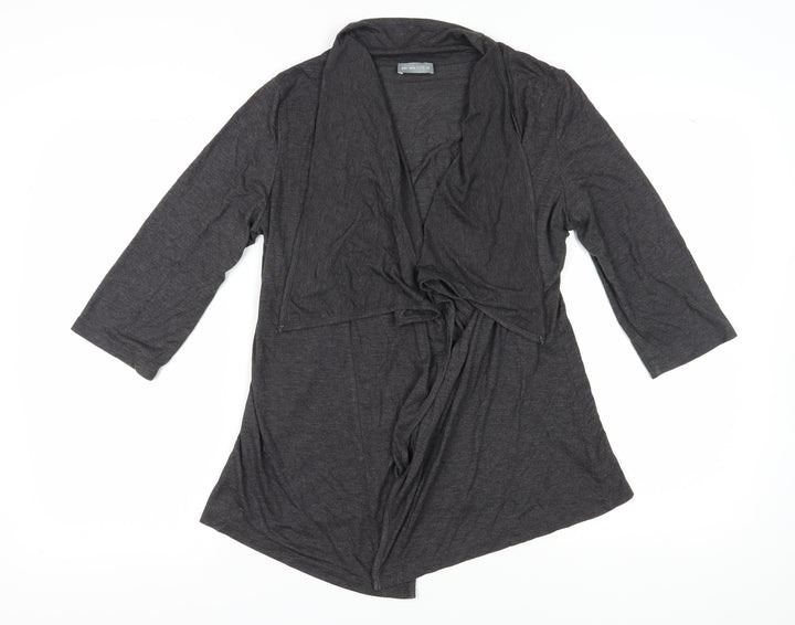 Per Una Women's Grey Wrap Blouse, Size 14, Cowl Neck