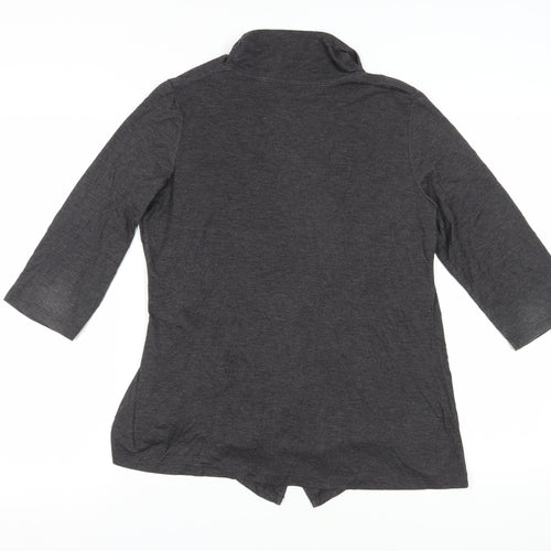 Per Una Women's Grey Wrap Blouse, Size 14, Cowl Neck