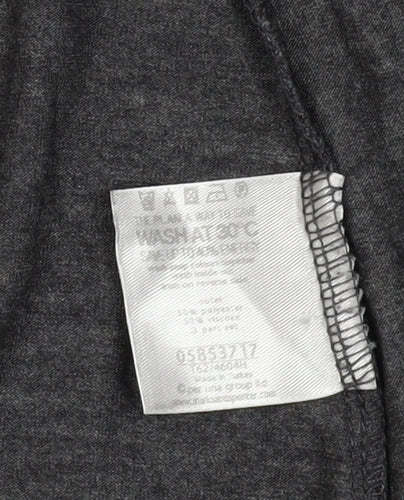 Per Una Women's Grey Wrap Blouse, Size 14, Cowl Neck