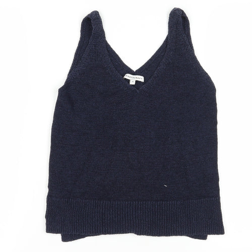 Sportscraft Women's Blue Linen Blend Tank XS