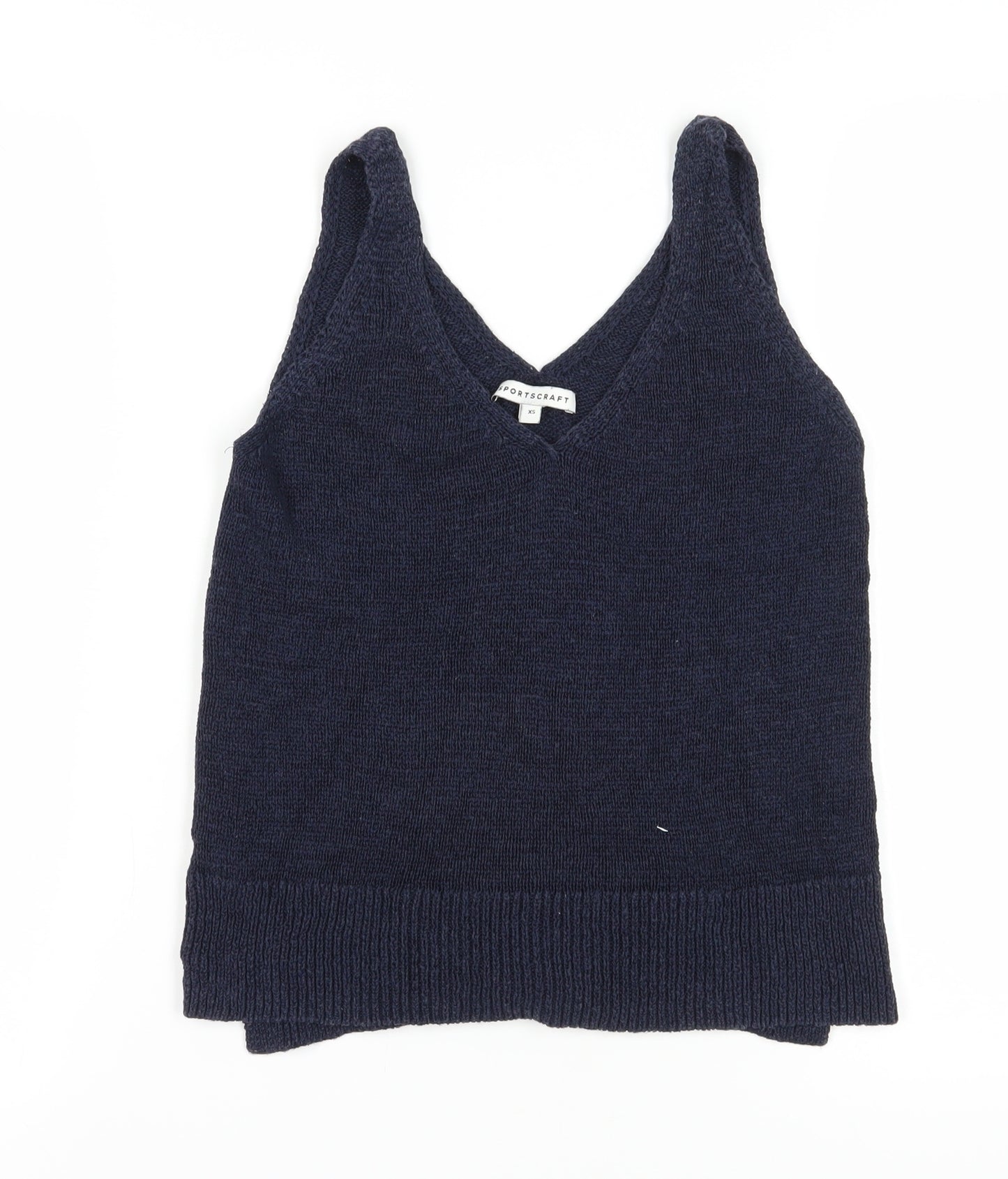 Sportscraft Women's Blue Linen Blend Tank XS