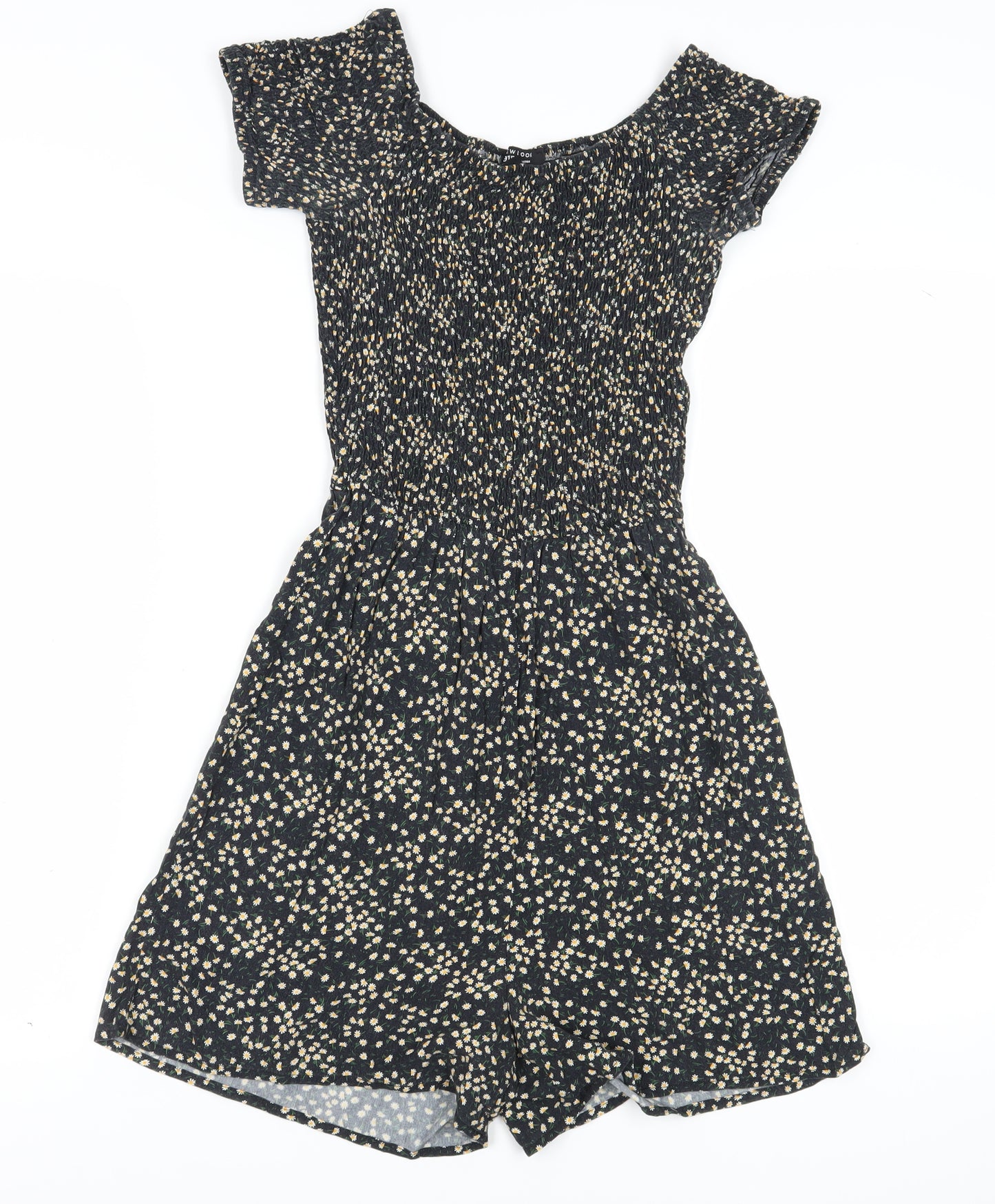 915 Girls Multicoloured Floral Playsuit - Size 15 Years