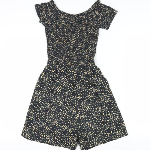 915 Girls Multicoloured Floral Playsuit - Size 15 Years