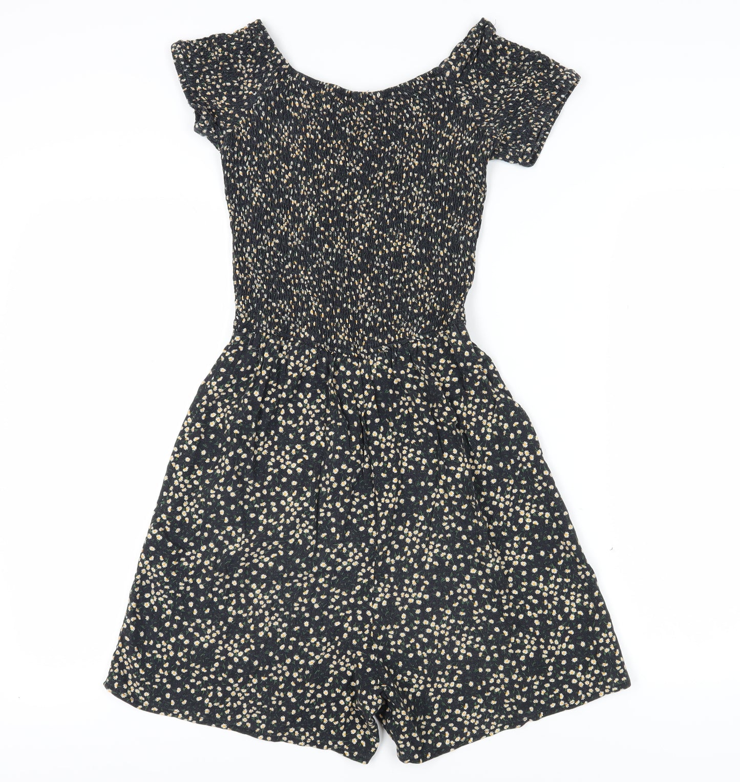 915 Girls Multicoloured Floral Playsuit - Size 15 Years