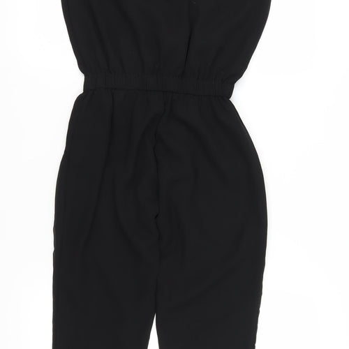 River Island Women's Black Beaded Jumpsuit Size 8