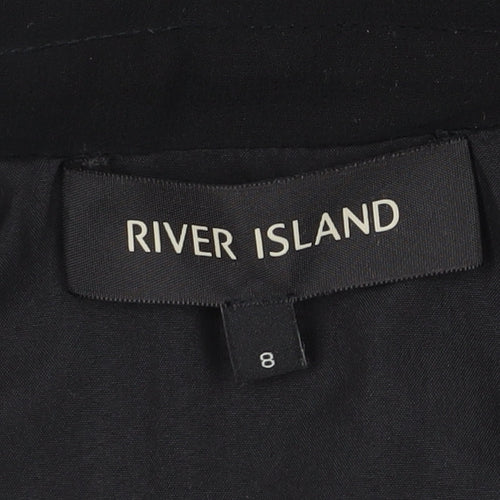 River Island Women's Black Beaded Jumpsuit Size 8