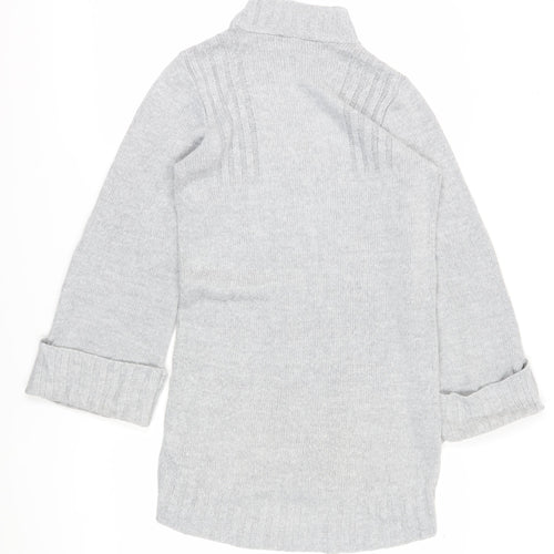 Miss Selfridge Women's Grey Jumper Dress, Size 6