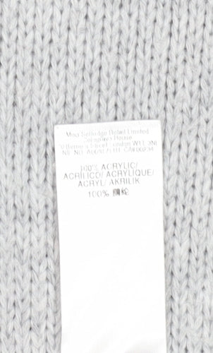 Miss Selfridge Women's Grey Jumper Dress, Size 6