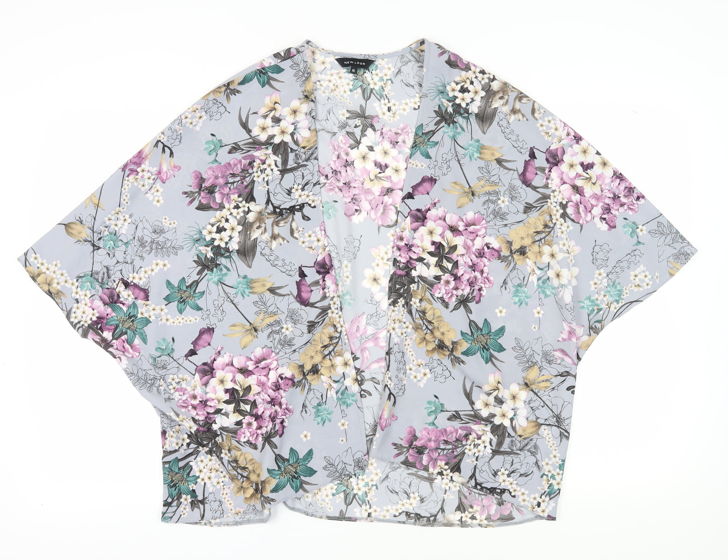 New Look Women's Floral Kimono Blouse Size 10