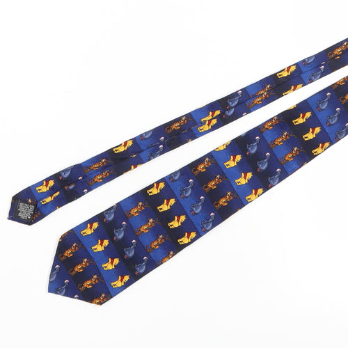 Pooh Men's Blue Silk Cartoon Tie - Winnie the Pooh Disney