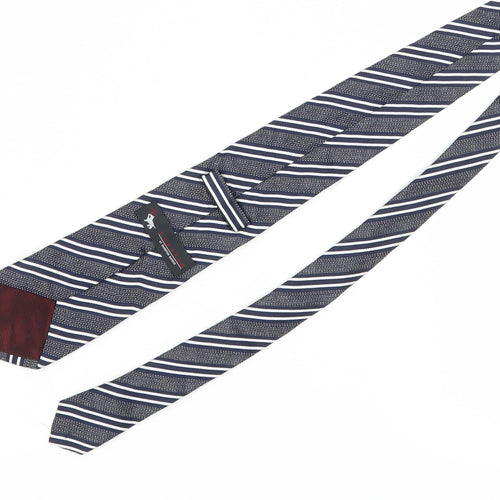 Chester Barrie Men's Blue Striped Silk Tie One Size