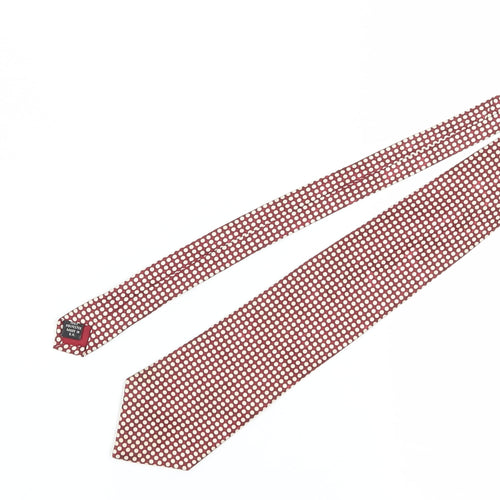 Jacques Estier Men's Red Polka Dot Tie