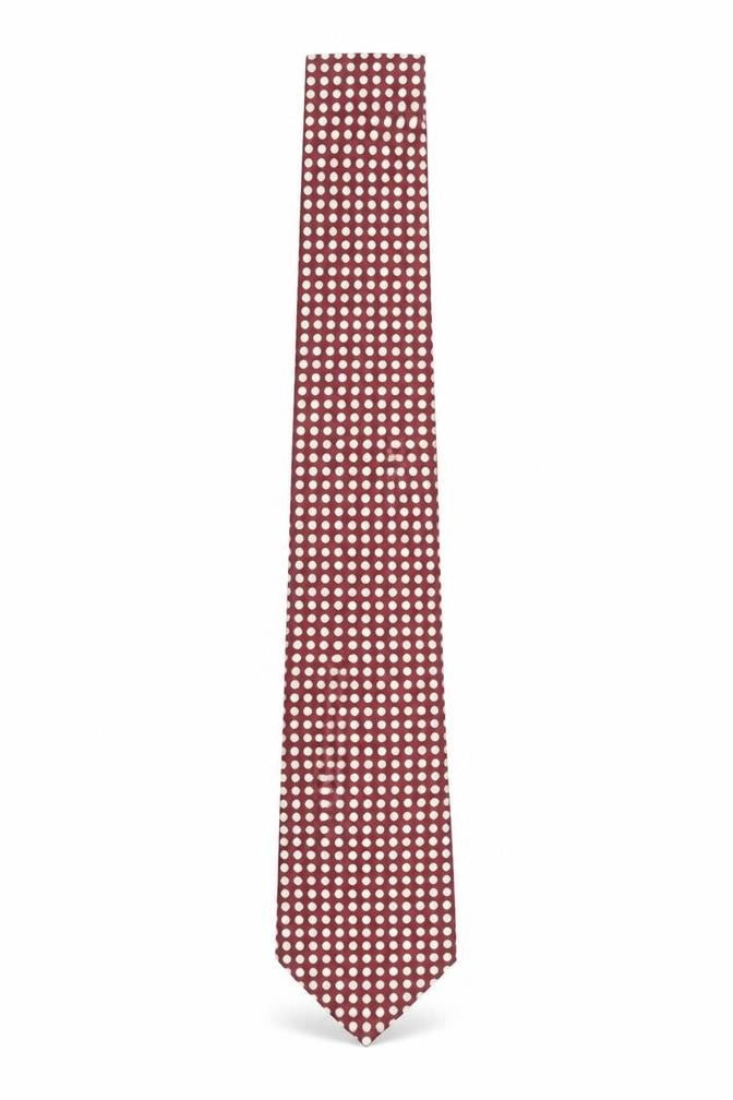Jacques Estier Men's Red Polka Dot Tie