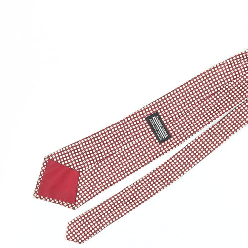 Jacques Estier Men's Red Polka Dot Tie