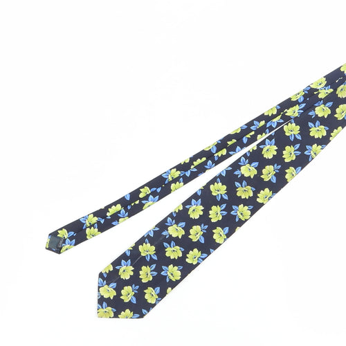 Marks & Spencer Silk Floral Tie, Multicoloured, One Size