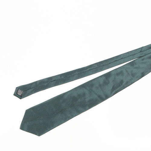 Carlo Colombo Green Silk Geometric Men's Tie