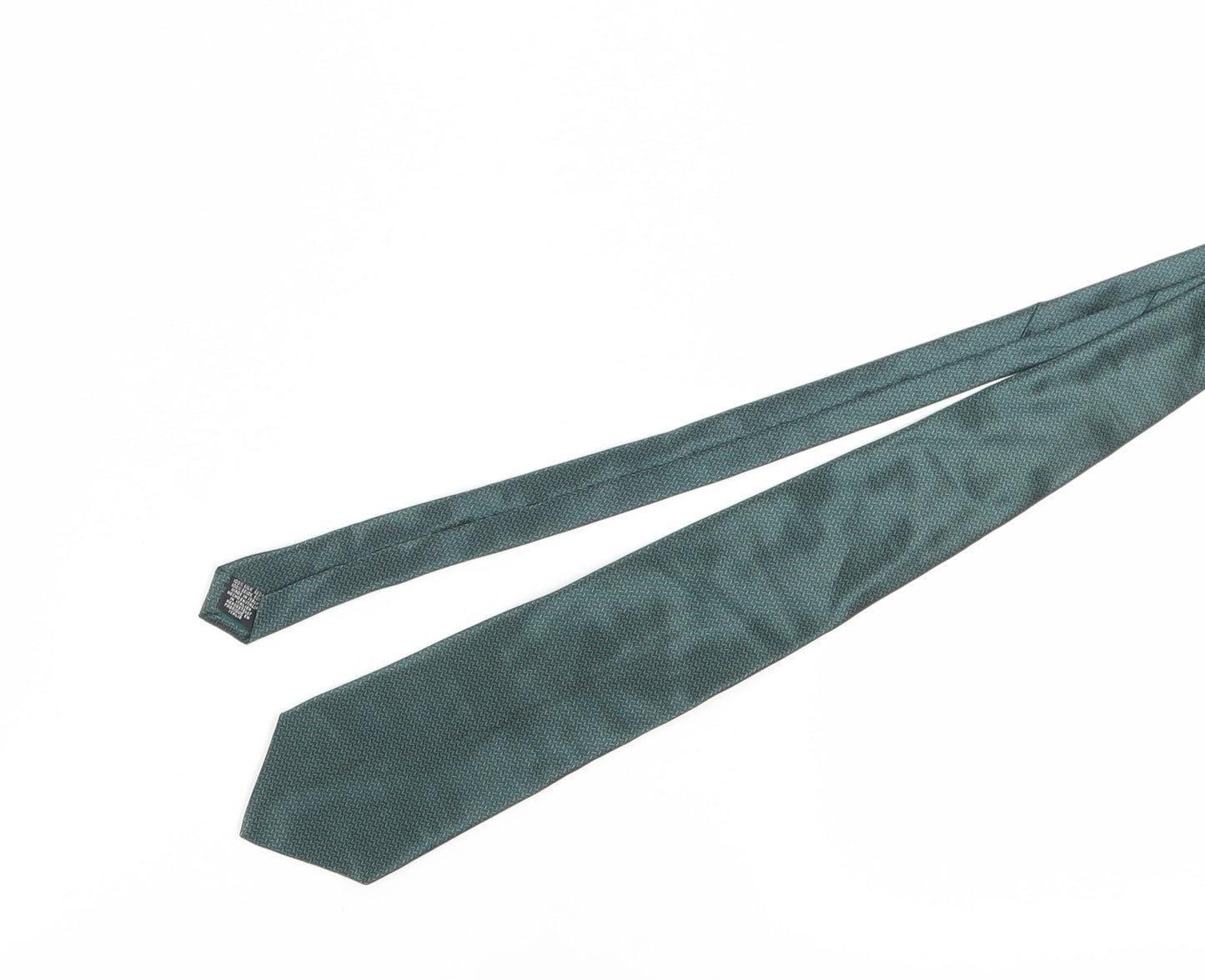 Carlo Colombo Green Silk Geometric Men's Tie