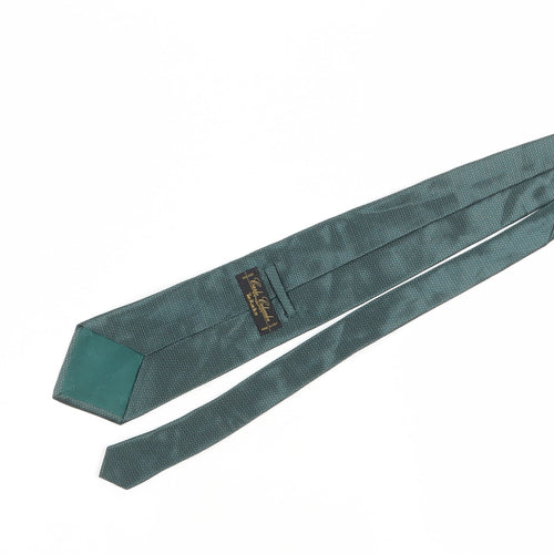 Carlo Colombo Green Silk Geometric Men's Tie