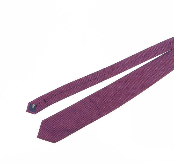 Daniel Hechter Men's Purple Slim Tie, 100% Silk