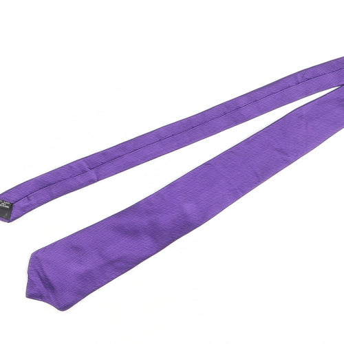 Jeff Banks Men's Purple Striped Silk Tie