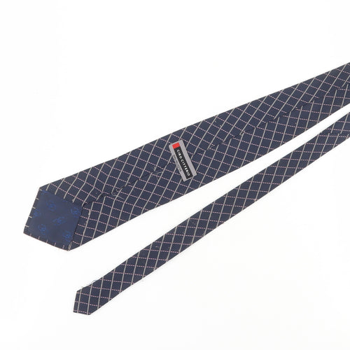 Ciro Citterio Men's Blue Plaid Tie One Size