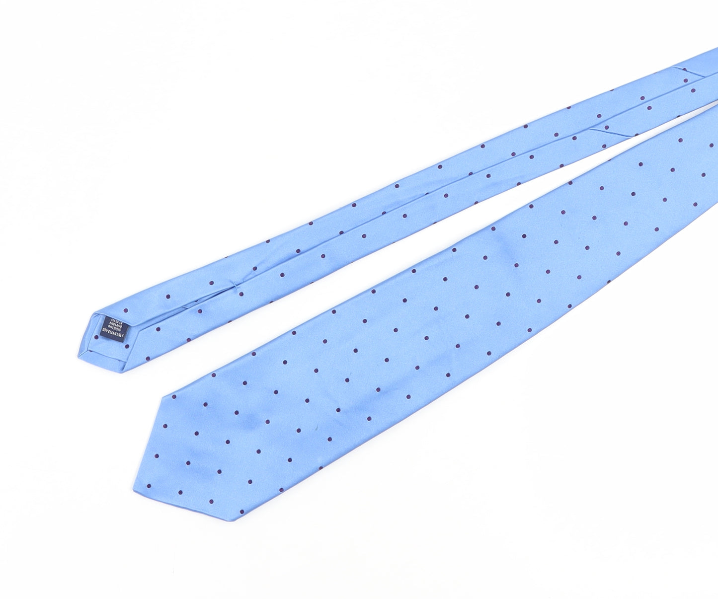 Charles Tyrwhitt Men's Blue Silk Polka Dot Tie