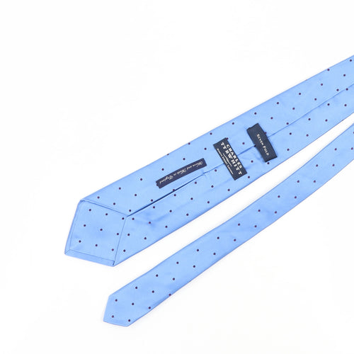 Charles Tyrwhitt Men's Blue Silk Polka Dot Tie