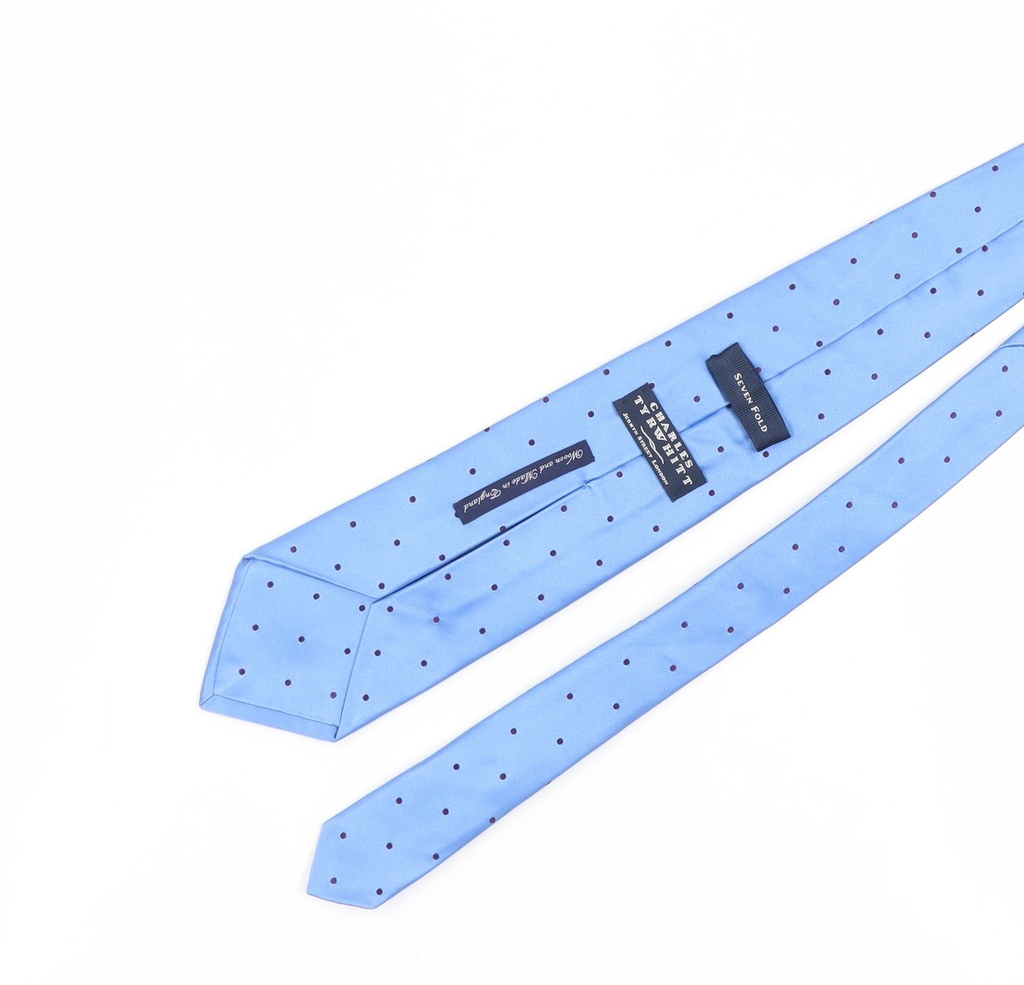 Charles Tyrwhitt Men's Blue Silk Polka Dot Tie