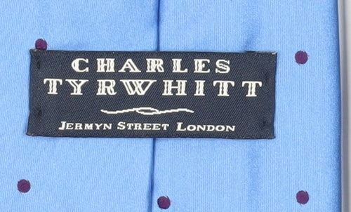 Charles Tyrwhitt Men's Blue Silk Polka Dot Tie