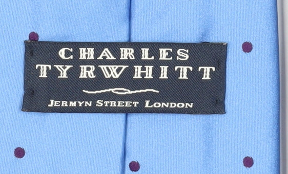 Charles Tyrwhitt Men's Blue Silk Polka Dot Tie
