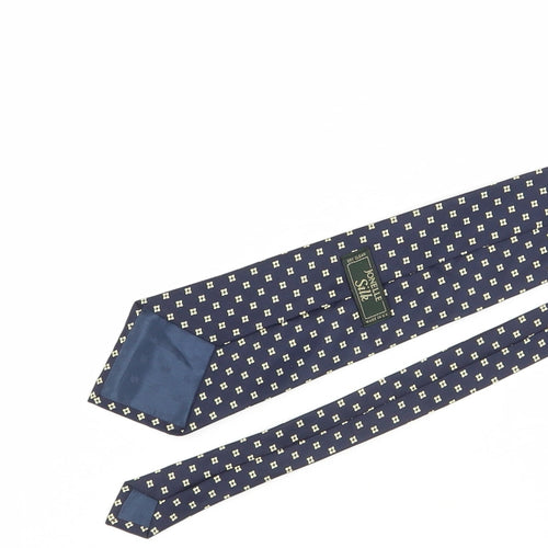 Jonelle Silk Men's Blue Geometric Tie One Size