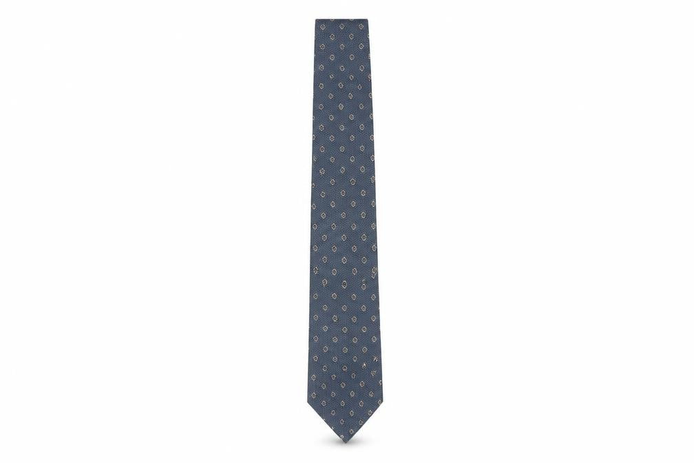 Front view of Pierre Cardin Men's Multicoloured Geometric Tie