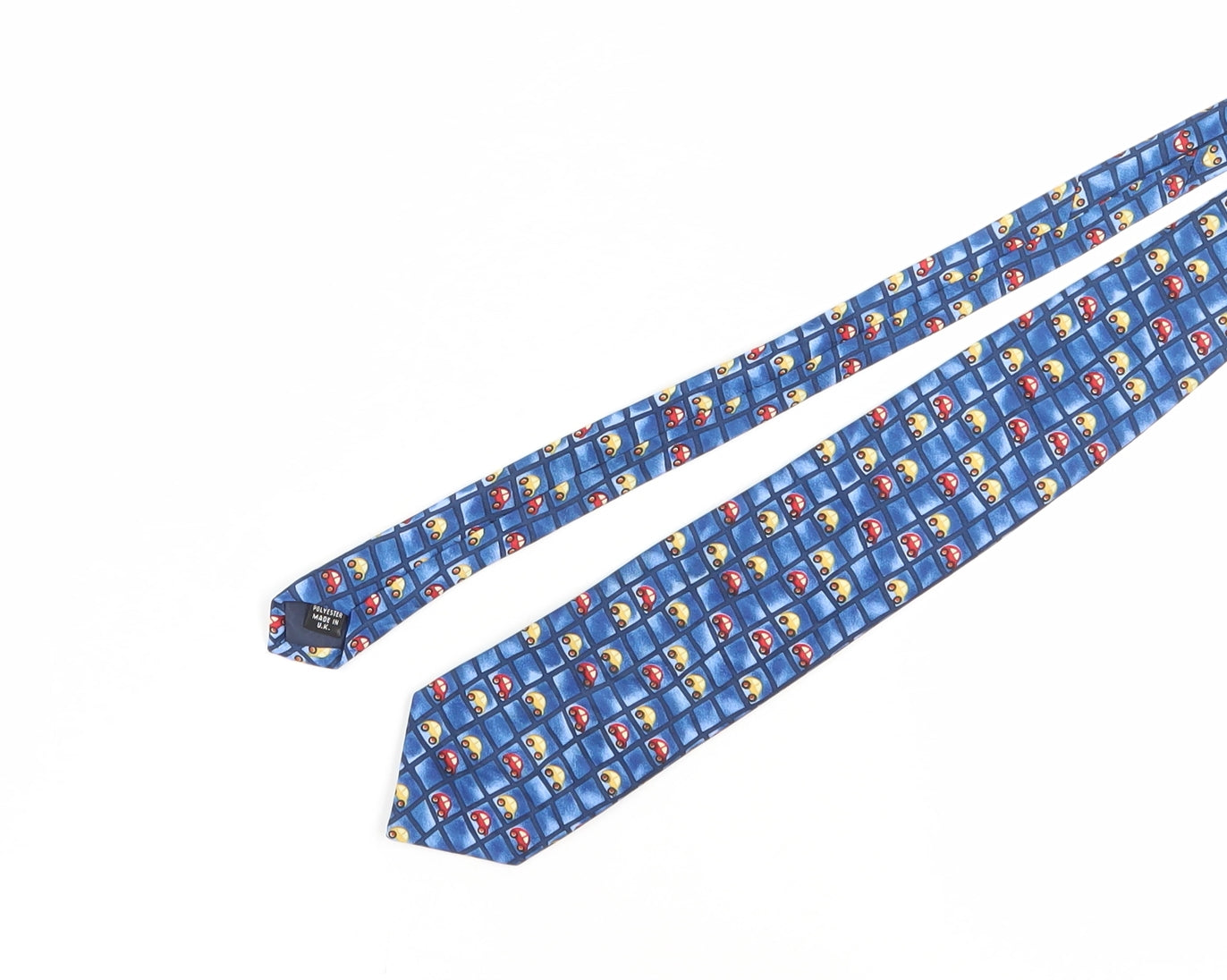 Jacques Esterel Blue Geometric Tie for Men