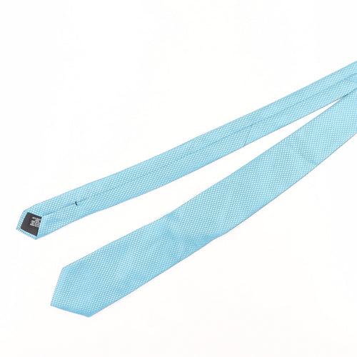 Perry Ellis Aqua Slim Silk Men's Tie Geometric Pattern