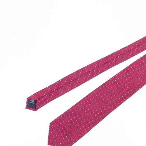Charles Tyrwhitt Men's Red Silk Polka Dot Tie