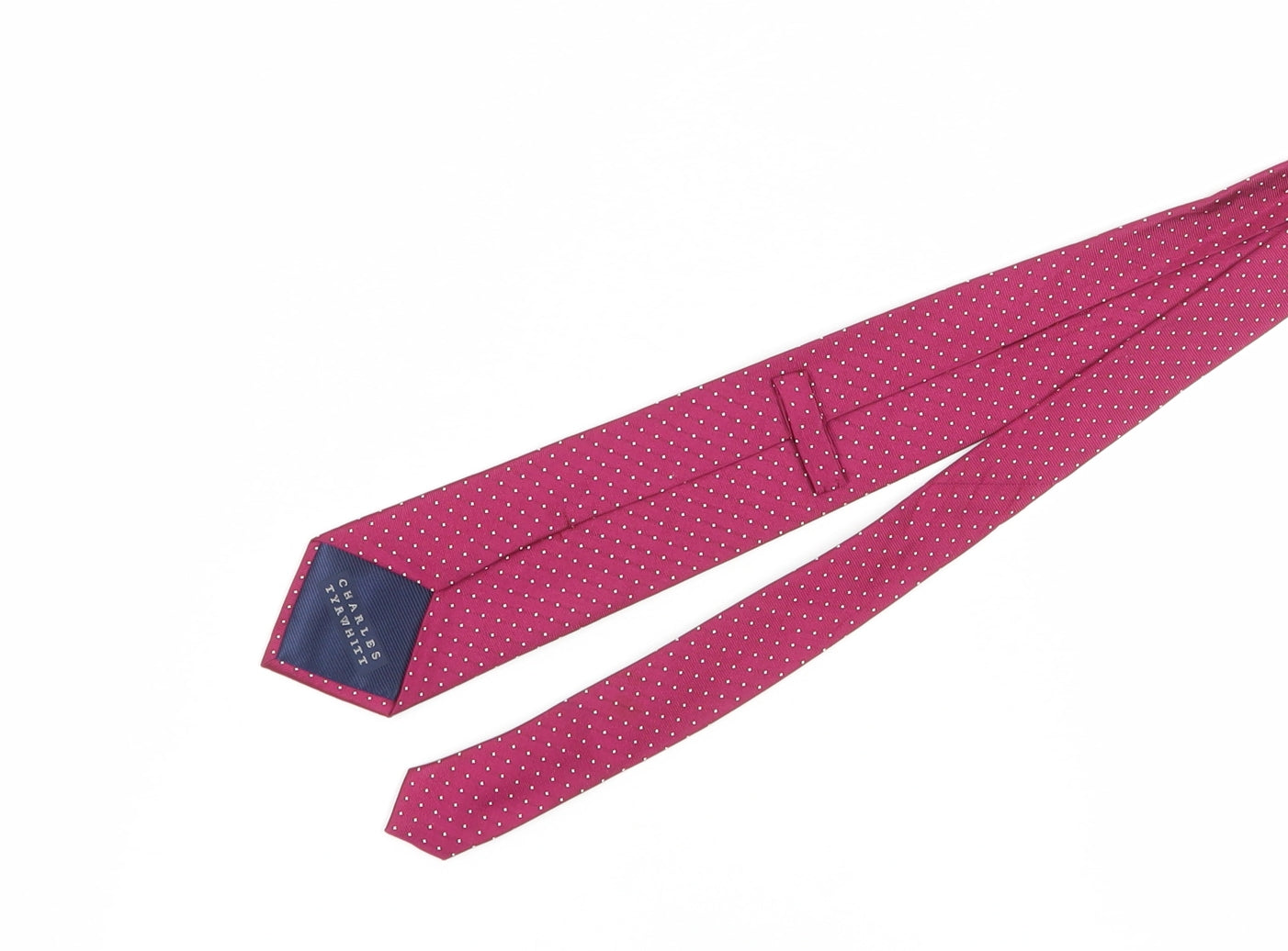 Charles Tyrwhitt Men's Red Silk Polka Dot Tie