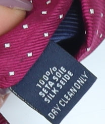 Charles Tyrwhitt Men's Red Silk Polka Dot Tie