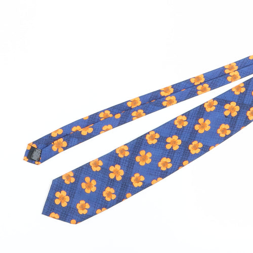 Marks and Spencer Silk Blue Floral Men's Tie