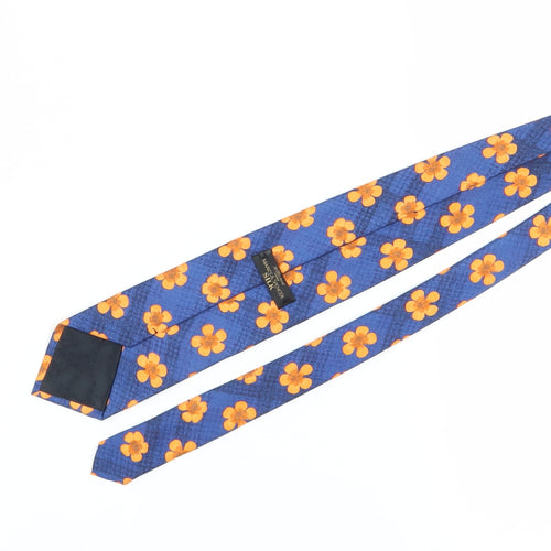 Marks and Spencer Silk Blue Floral Men's Tie