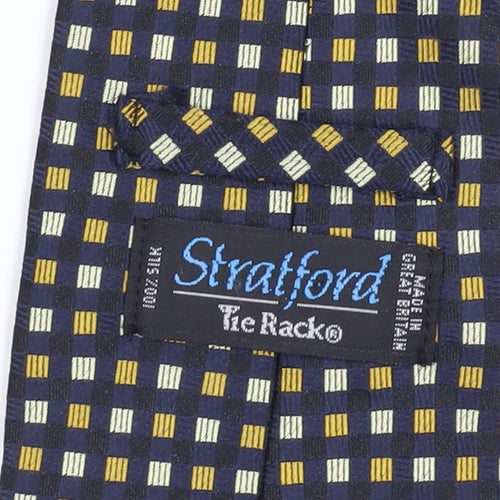 Stratford Men's Multicoloured Geometric Silk Tie