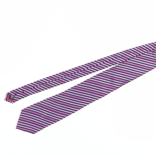 Jeff Banks Men's Multicoloured Striped Silk Tie