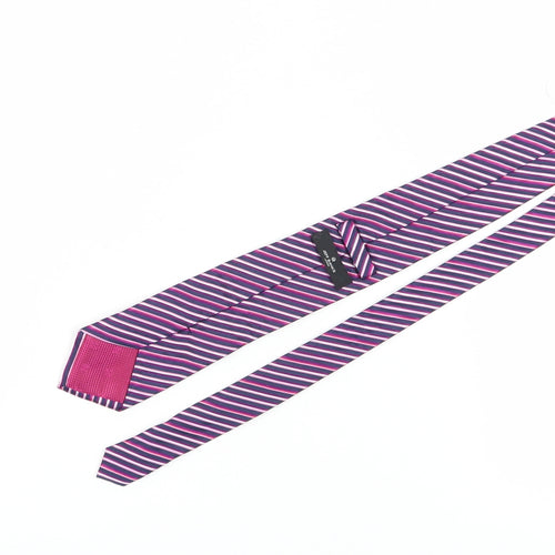 Jeff Banks Men's Multicoloured Striped Silk Tie