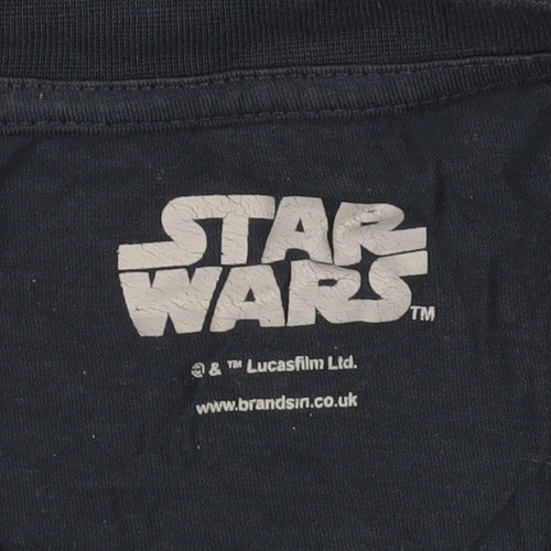 Star Wars Men's Blue Graphic T-Shirt L