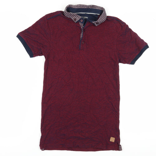 Twisted Soul Men's Red XS Polo Shirt Cotton Collared