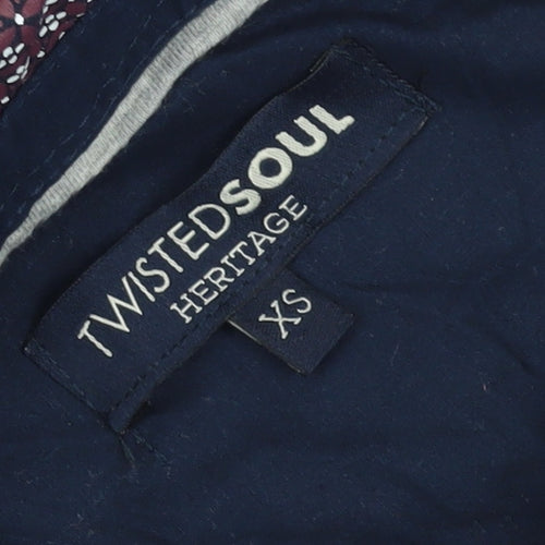 Twisted Soul Men's Red XS Polo Shirt Cotton Collared