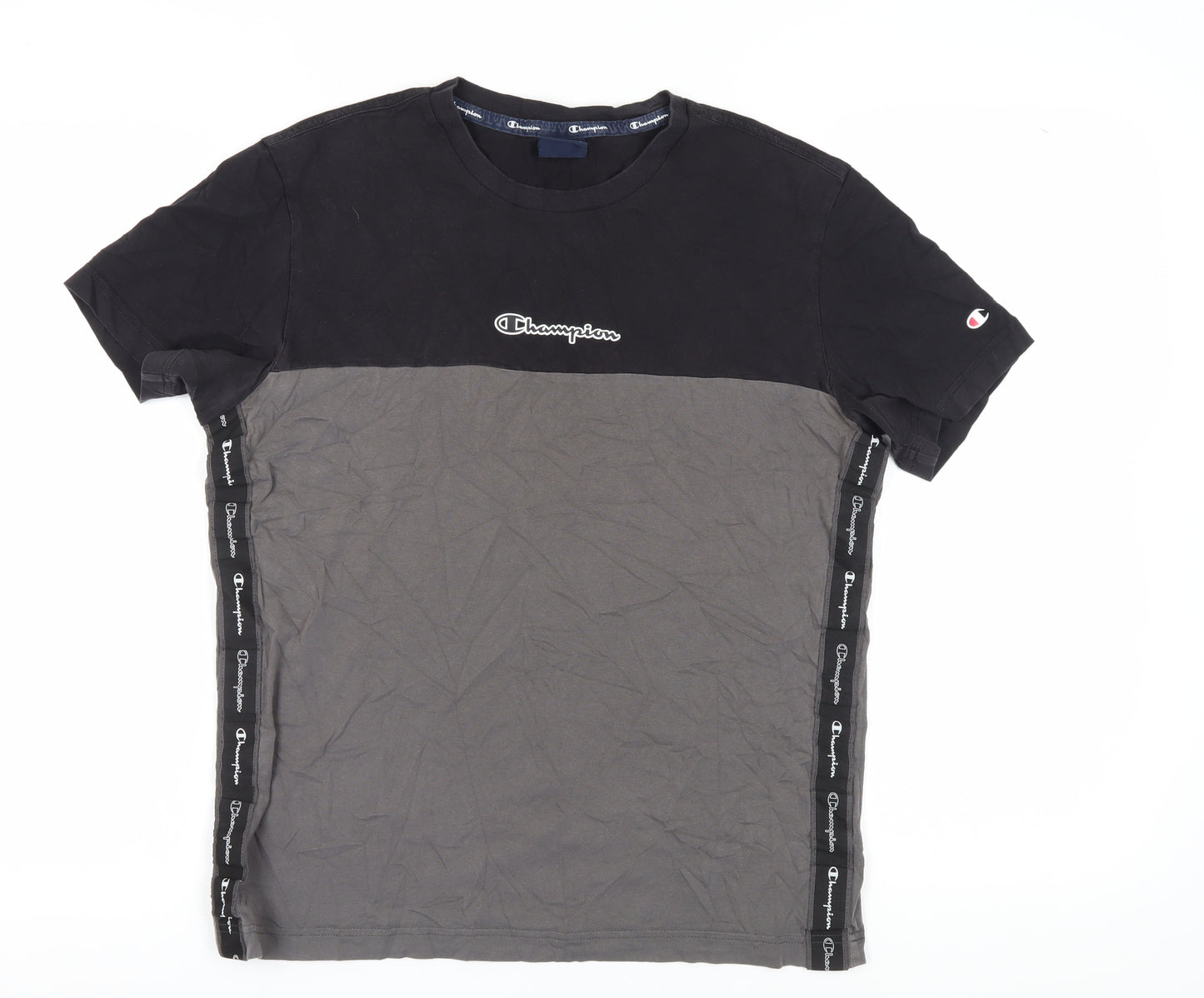 Champion Men's Colourblock Logo T-Shirt Medium
