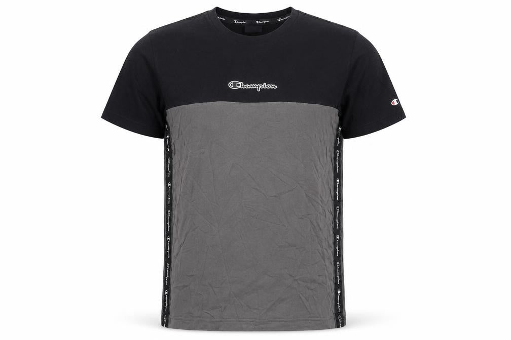 Front view of Champion Men's Colourblock Logo T-Shirt Medium