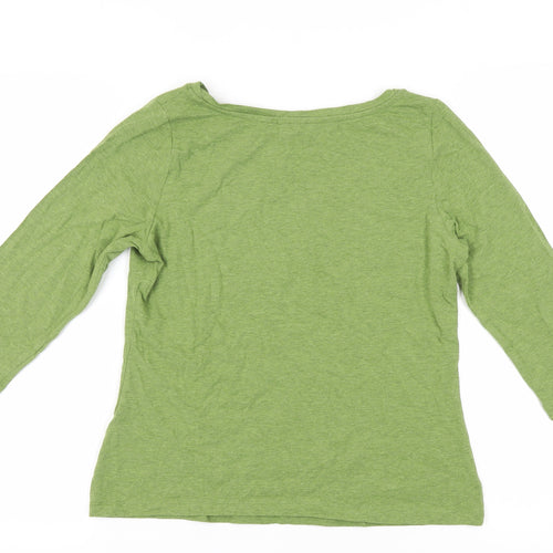 Seasalt Cornwall Women's Green Cotton T-Shirt, Size 12
