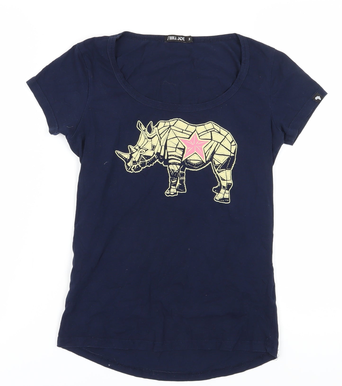 Afrika Joe Women's Blue M Basic T-Shirt
